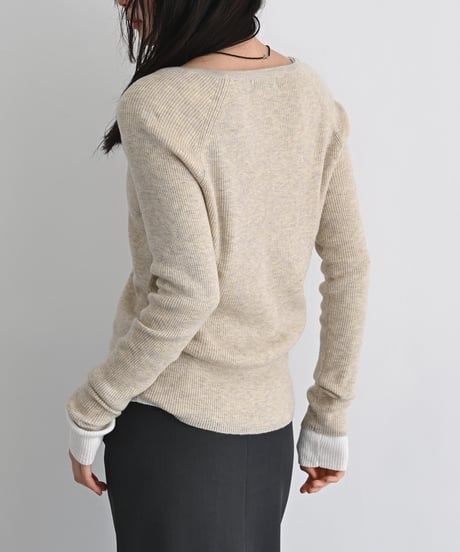 Henry Neck Knit Tops t1911-514