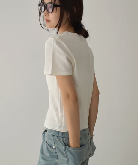 Waist Shape Button Knit Tops t1911-393