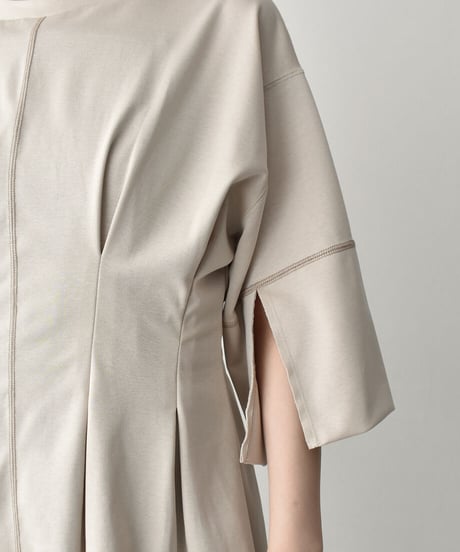 Arm Slit Waistshape Tops t1911-113