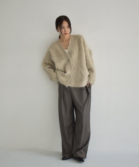 Hairy Shaggy Knit Cardigan t1911-314