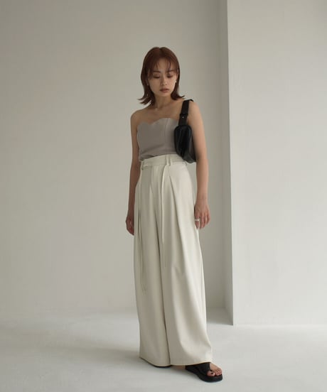 Back Lace Up Bustier【セットアップ着用可能】 0202004437