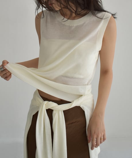 Ensemble Sheer Knit Tops t1911-381