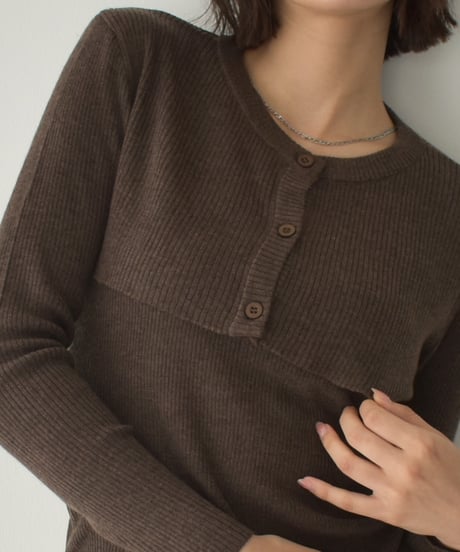 Rib Layered Knit Set t1911-434