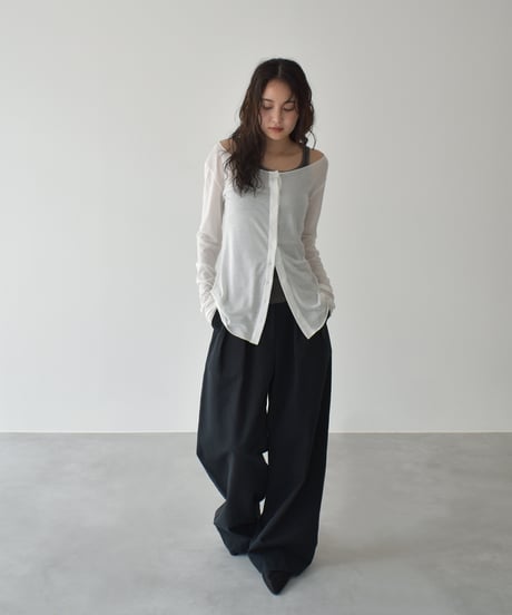 Offshoulder Sheer Cardigan t1911-414
