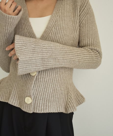 Peplum Knit Cardigan t1911-133