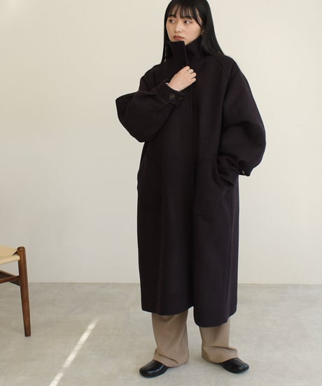 Puff Sleeve Raglan Coat（Purplebrown,Navy）c1911-13