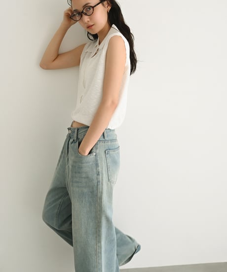 Sheer Nosleeve Knit t1911-416