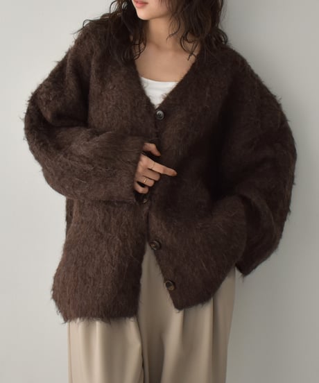 Shaggy Loose Knit Cardigan t1911-473