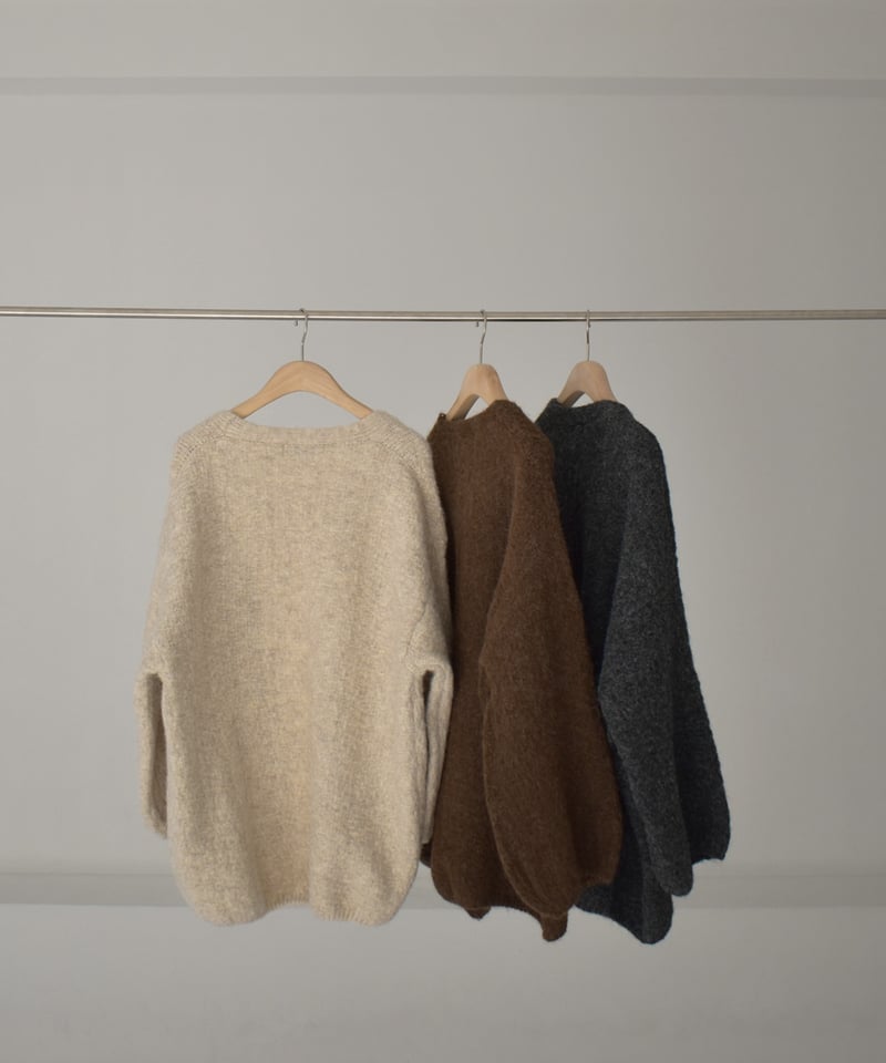 Volume Sleeve Knit Cardigan t1911-339 | cizatto