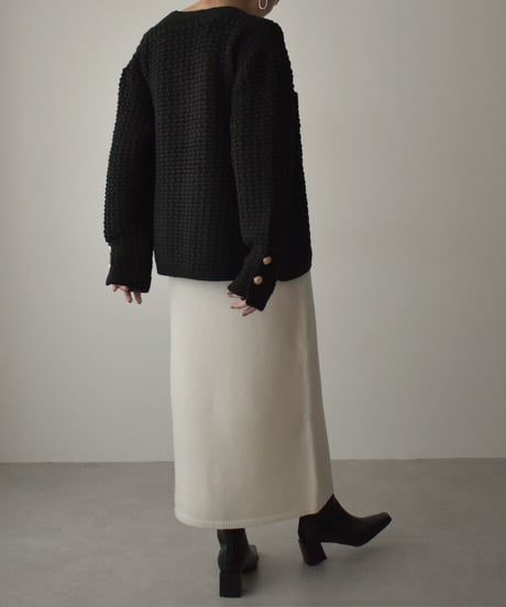 2way Wool Silk Knit Skirt