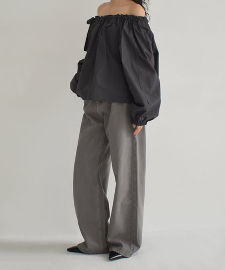 Straight Denim Pants（Greige）bo2000-147