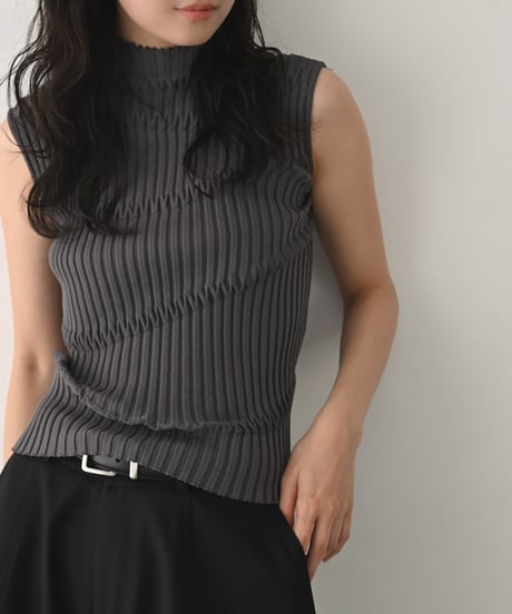 Mellow Pattern Bottleneck Knit t1911-528