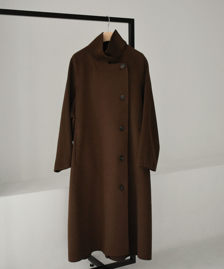 ジャケット・アウター cizatto Stand Collar Midi Wool Coat Stand Collar Midi Wool Coat c1911-61 | cizatto