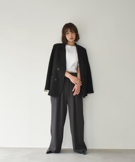 Relax Wide Pants（Dark gray）bo2000-169