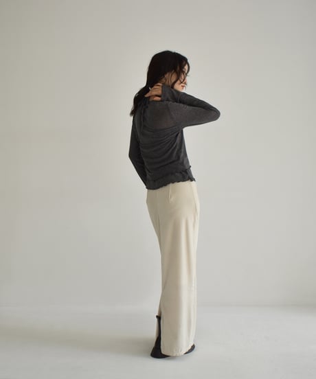 Sheer Layered Long Sleeve t1911-447