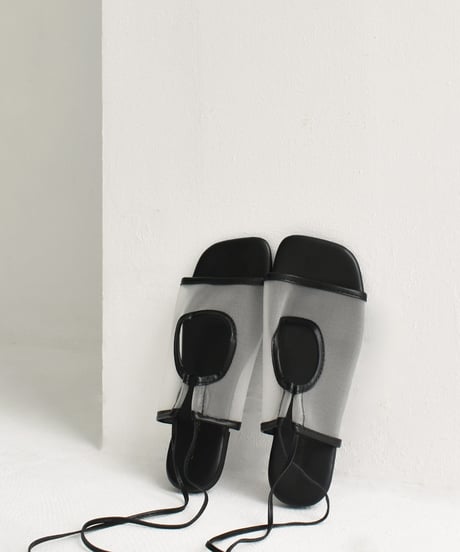 Sheer Laceup Sandal s1912-44