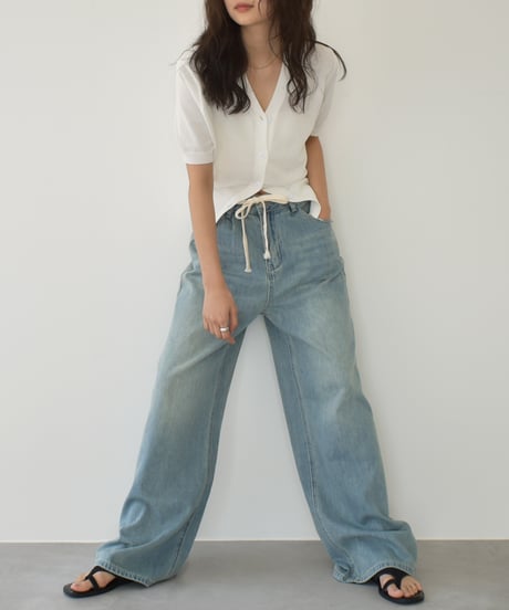 String Belt Denim Pants bo2000-157