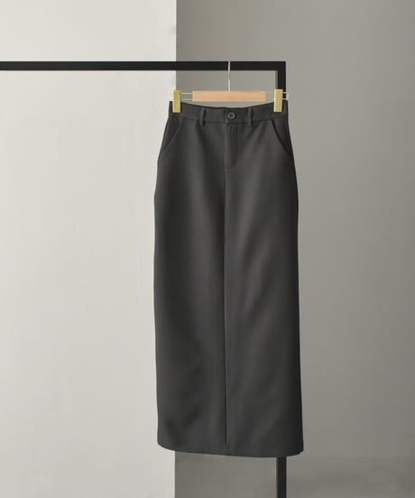 I Line Long Skirt (Gray) bo2000-141