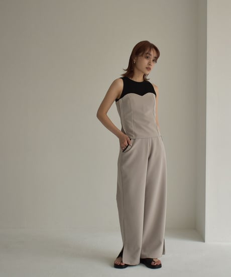 Back Lace Up Bustier【セットアップ着用可能】 0202004437