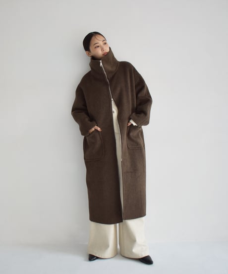 Doublezip Wool Long Coat c1911-54