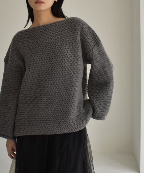 Boat Neck Lowgauge Knit t1911-219