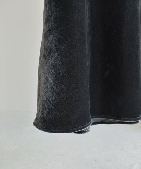 Velour Pencil Skirt（Charcoal）