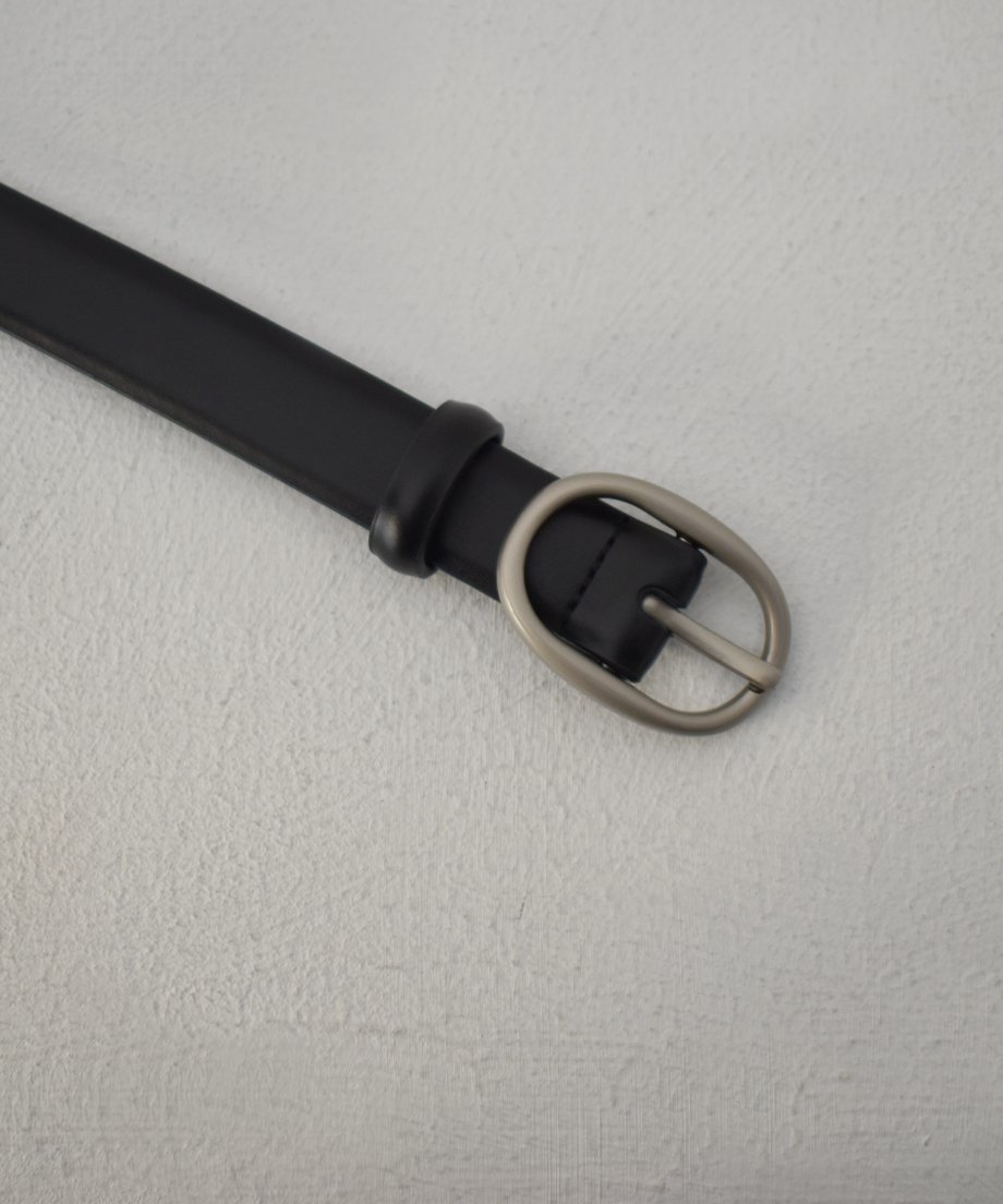 Oval Buckle Leather Belt be1913-100 | cizatto 