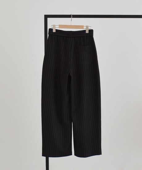 Stripe Cocoon Pants（Black）bo2000-194