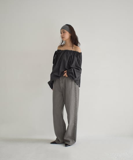 Straight Denim Pants（Greige）bo2000-147