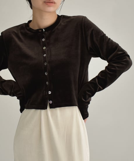Velor Short Cardigan t1911-318