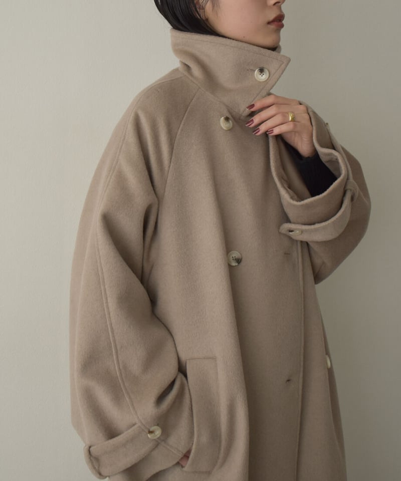 Wool Blend Trench Coat（Mocha beige） | cizatto