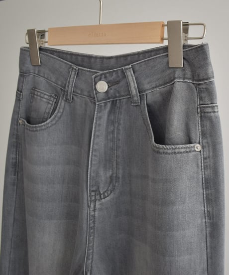 Gray Straight Denim bo2000-203
