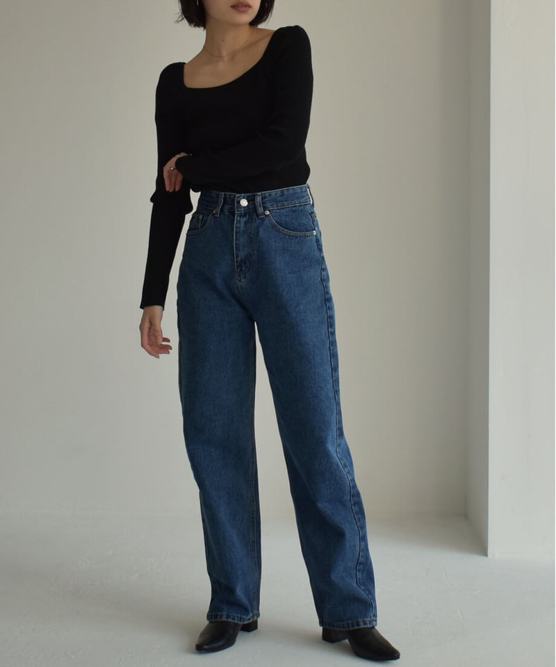 Highwaist Straight Denim bo2000-76 | cizatto Highwaist Straight Denim bo2000-76 | cizatto
