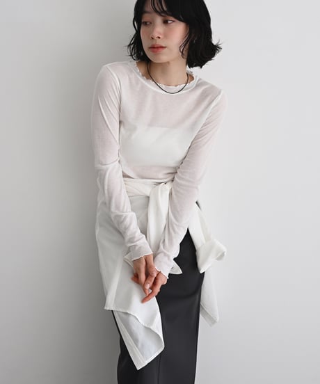 Mellow Sheer Long Sleeve Top t1911-521