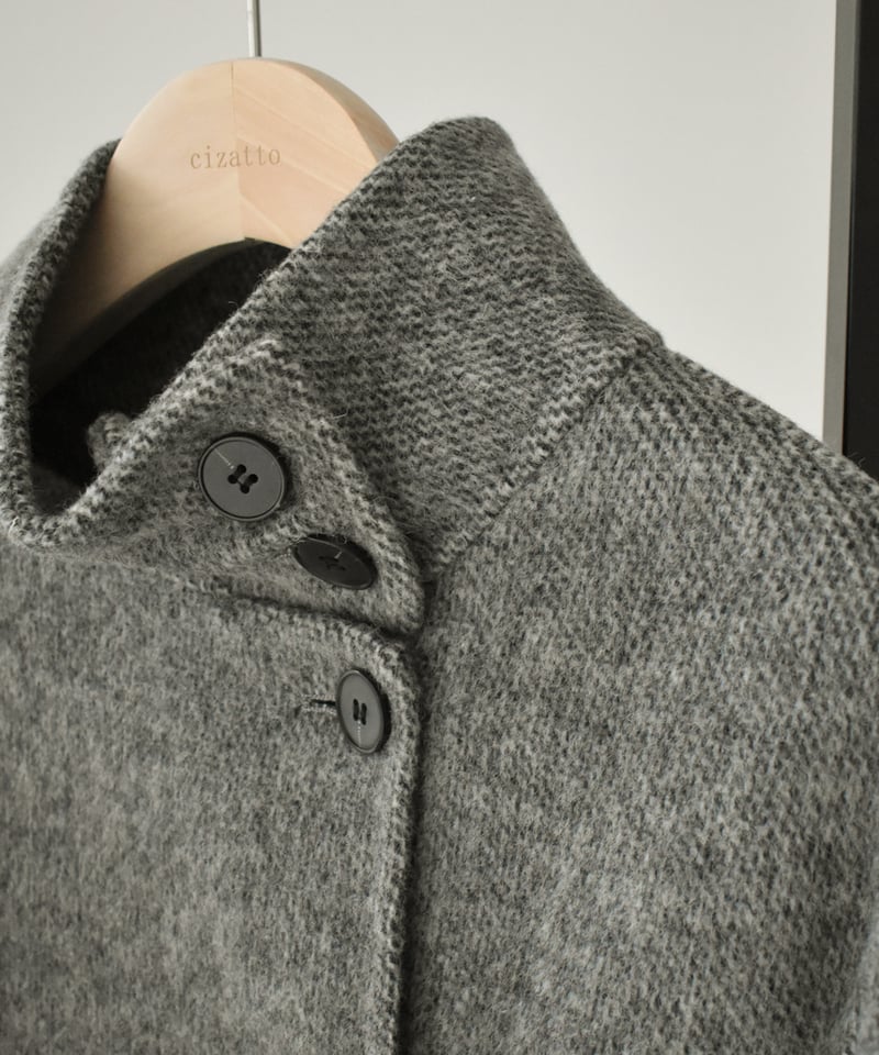 Wool Stand Collar Short Coat ⅽ1911-38 | cizatto Wool Stand Collar Short Coat ⅽ1911-38 | cizatto