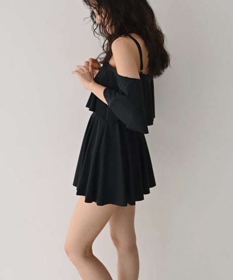 2way Frill Shoulder Swim Wear sw2000-12