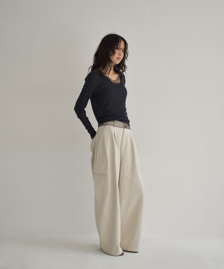 Tulle Layered Rib Tops t1911-438