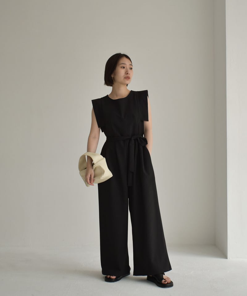 Square Sleeve 2way Jumpsuit | cizatto