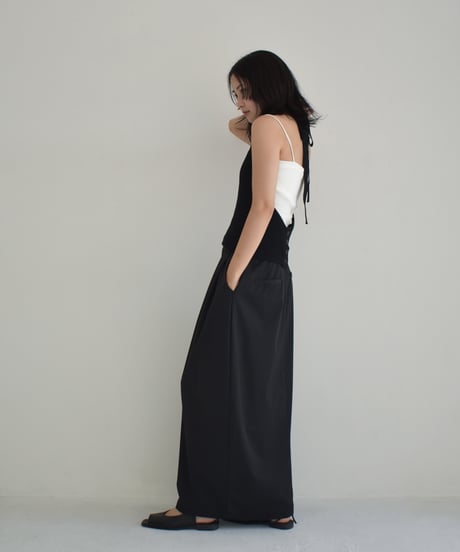 Halterneck Ribbon Knit Tops t1911-283