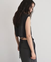 【Pre Order】7月下旬入荷分 予約販売 Back Ribbon Mesh Tops t1911-548