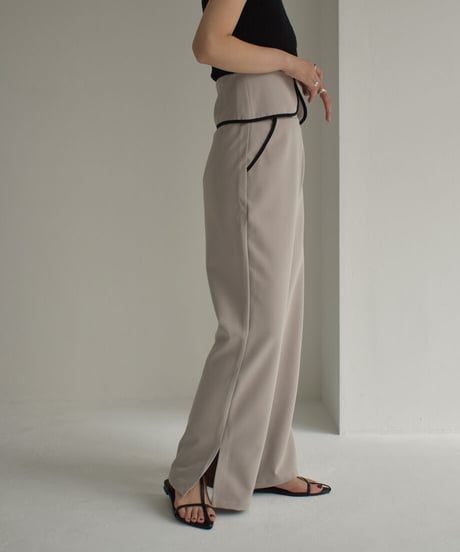 Waist Flap Piping Pants【セットアップ着用可能】 op-0202004433