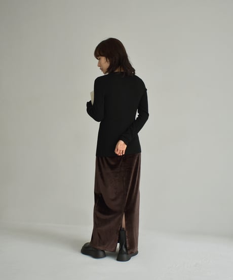 Velor Highwaist Pencil Skirt bo2000-129