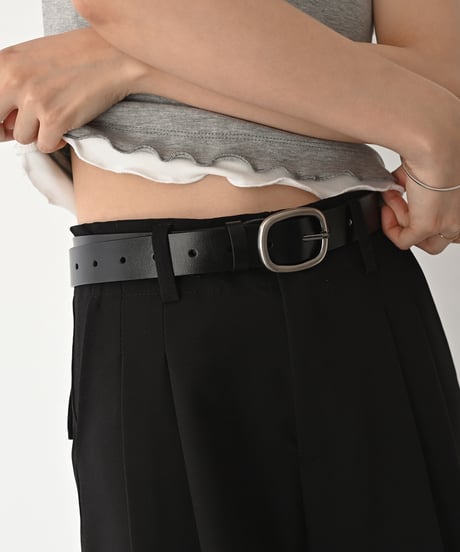 Square Buckle Leather Belt be1913-105