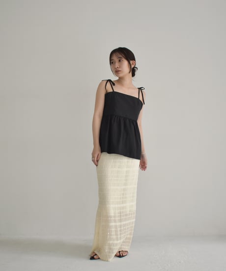 Back Laceup Ribbon Camisole t1911-276