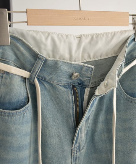 String Belt Denim Pants bo2000-157