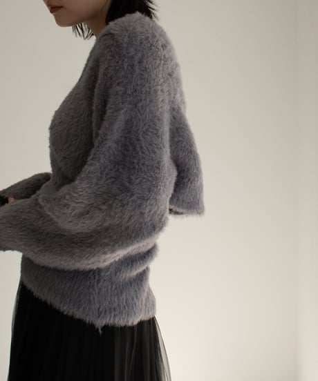 Shaggy Layered Knit Tops t1911-233