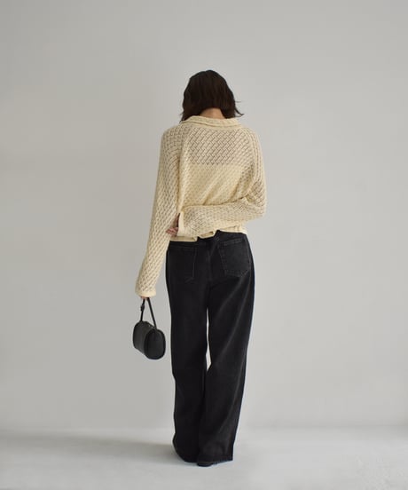 Crochet Knit Cardigan Tops t1911-439