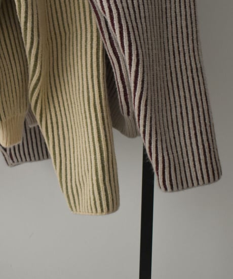 Bicolor Stripe Knit