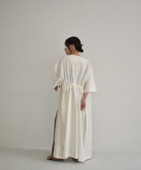 【STUDIO ENUL】Linen Gown Dress 400003