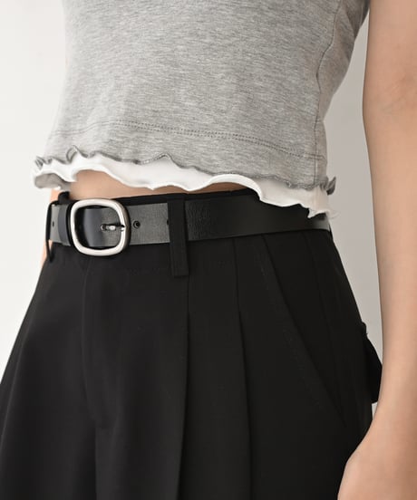 Square Buckle Leather Belt be1913-105